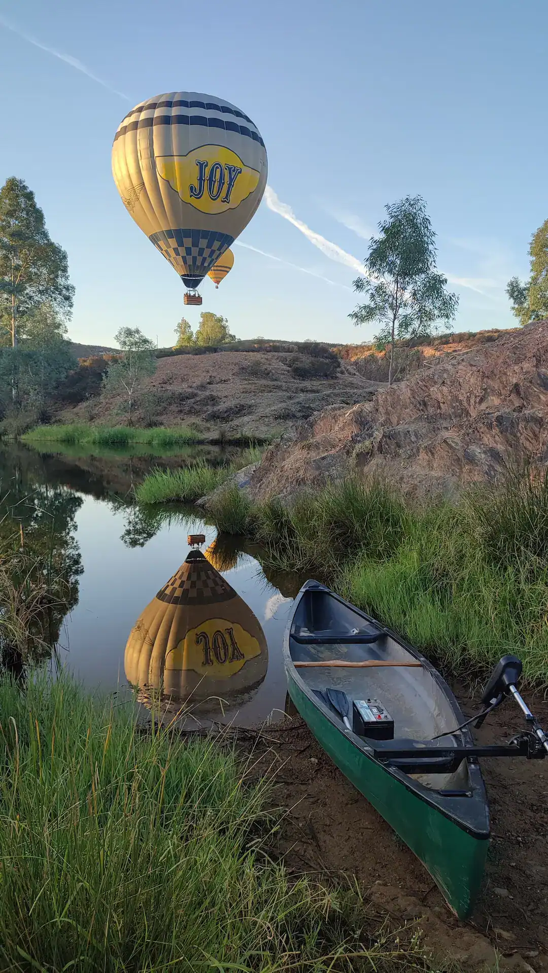 Vuelo en globo cerca de Sevilla sobre paisajes de campiña, viñedos, campos de girasoles y el corredor verde del Guadiamar.